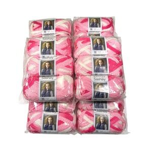 Red Heart 3 Skeins Pink Rumba Boutique Sashay Tutu Yarn Super Bulky Metallic DIY